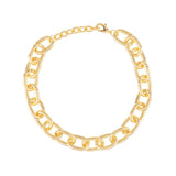 Choker Elos Grossos Isla Galeiras Cor Dourado