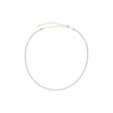 Choker Riviera Isla Galerias Cravejada com Zircônias Cor Prata